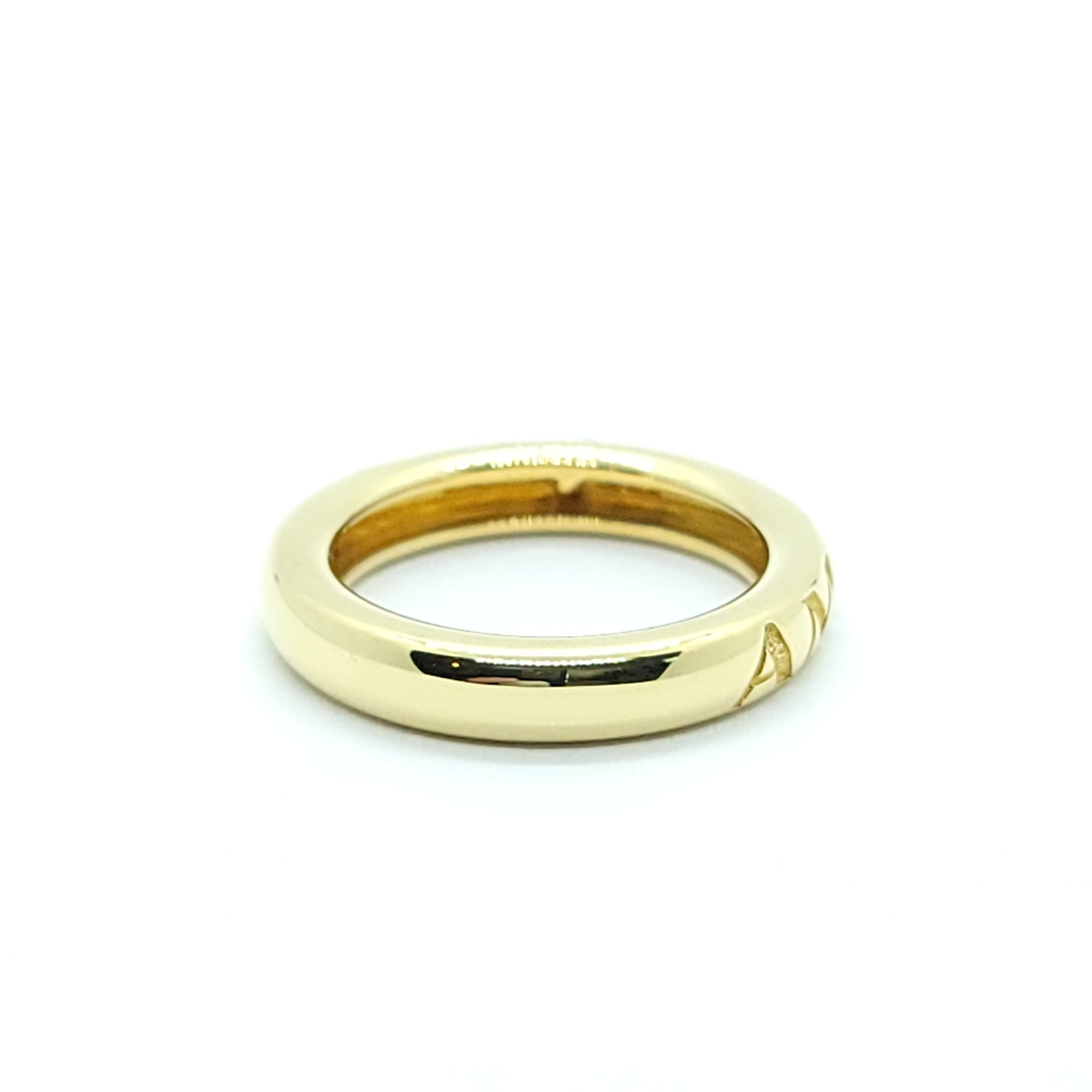MODERN AMORE "LOVE" BAND 18k YELLOW  AND DIAMOND GOLD  RING