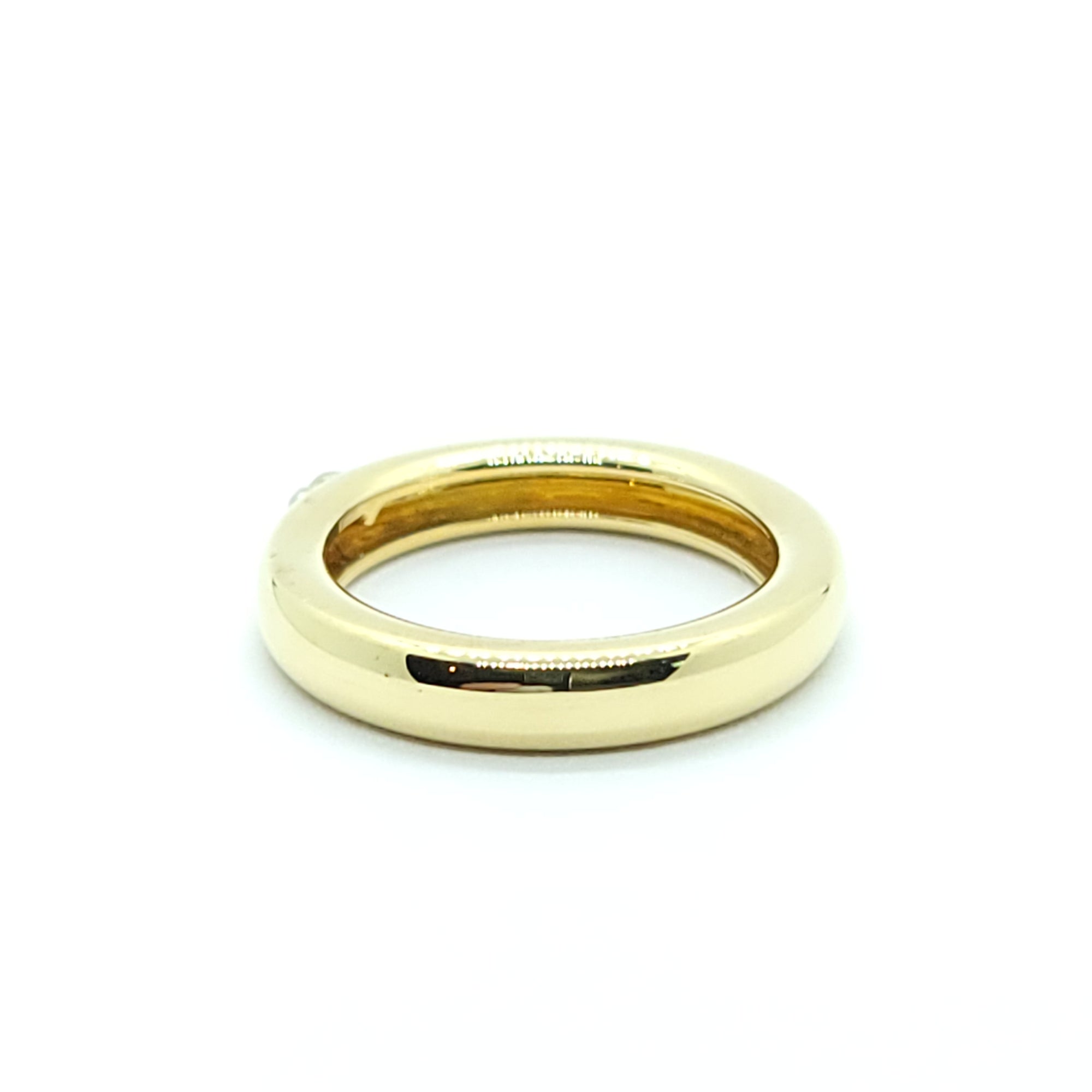 MODERN AMORE "LOVE" BAND 18k YELLOW  AND DIAMOND GOLD  RING