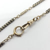 ART DECO FANCY ANTIQUE ENAMEL POCKET WATCH CHAIN 14K WHITE GOLD