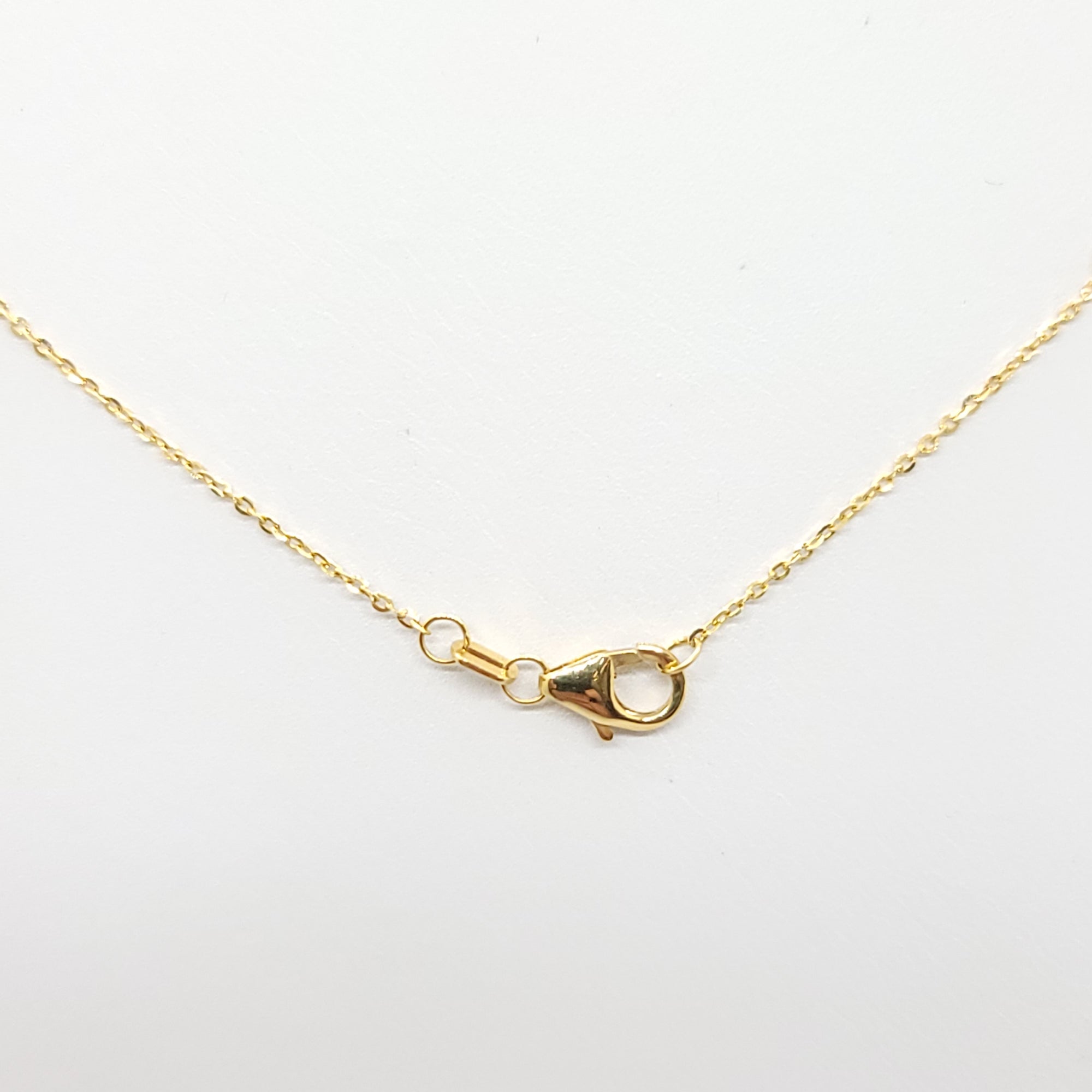 BEADED TEARDROP LARIAT 14K YELLOW GOLD NECKLACE