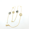 14K YELLOW GOLD BY THE YARD RUTILATED QUARTZ NECKLACE
