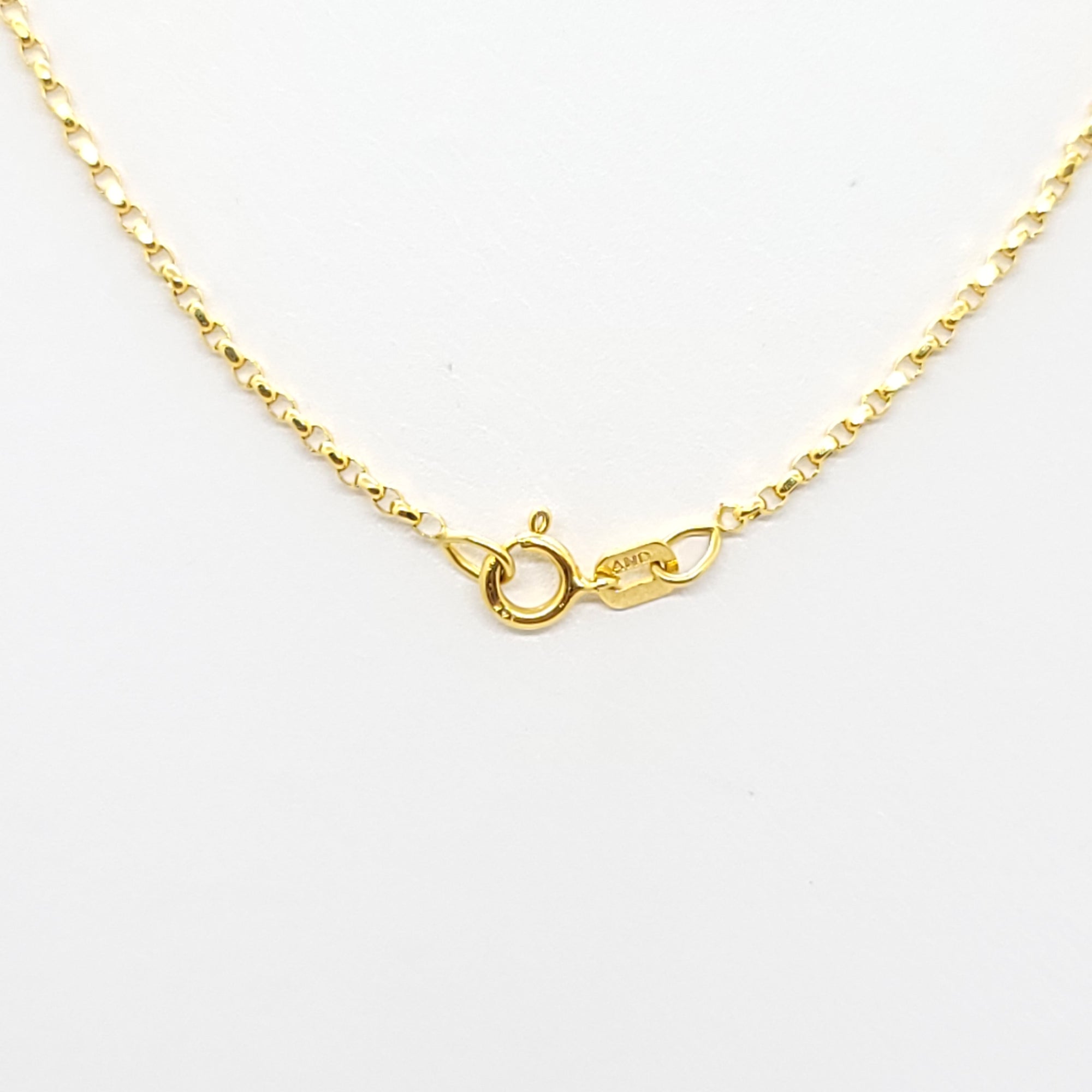 CABLE CHAIN DROP LARIAT 14K YELLOW GOLD NECKLACE