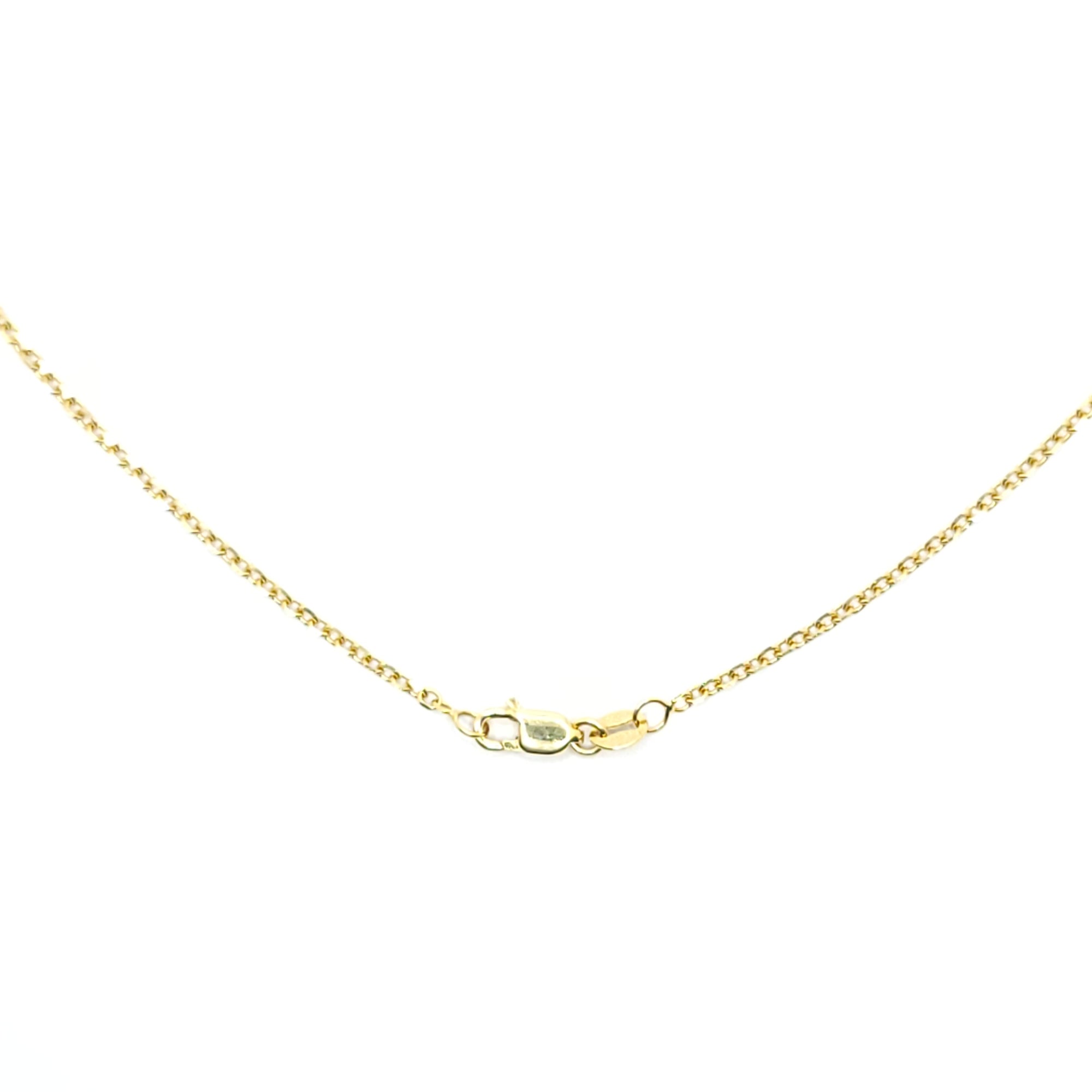 CHOCOLATE DIAMOND AND YELLOW SAPPHIRE 14K YELLOW GOLD PENDANT