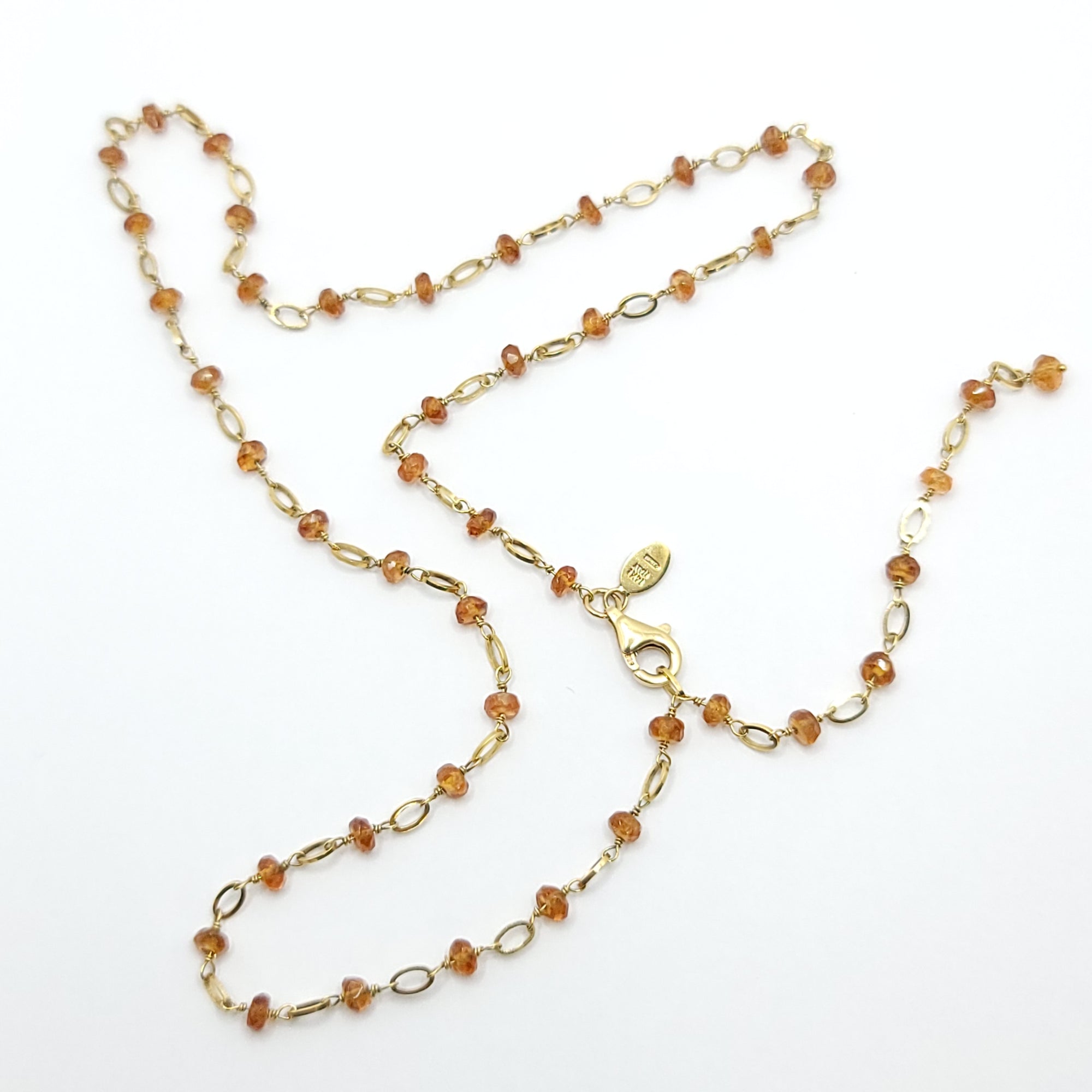 aaa citrine 14K YELLOW GOLD by the yard