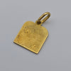 ANTIQUE 14K YELLOW GOLD 10 COMMANDMENTS