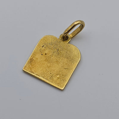 ANTIQUE 14K YELLOW GOLD 10 COMMANDMENTS