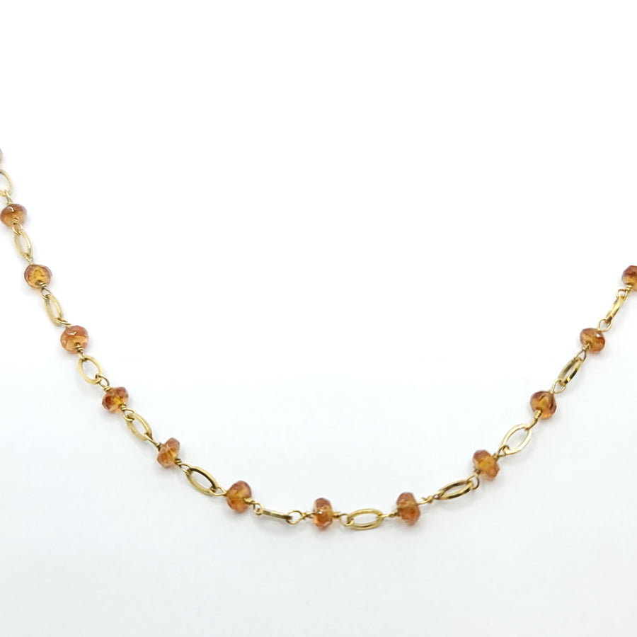 aaa citrine 14K YELLOW GOLD by the yard