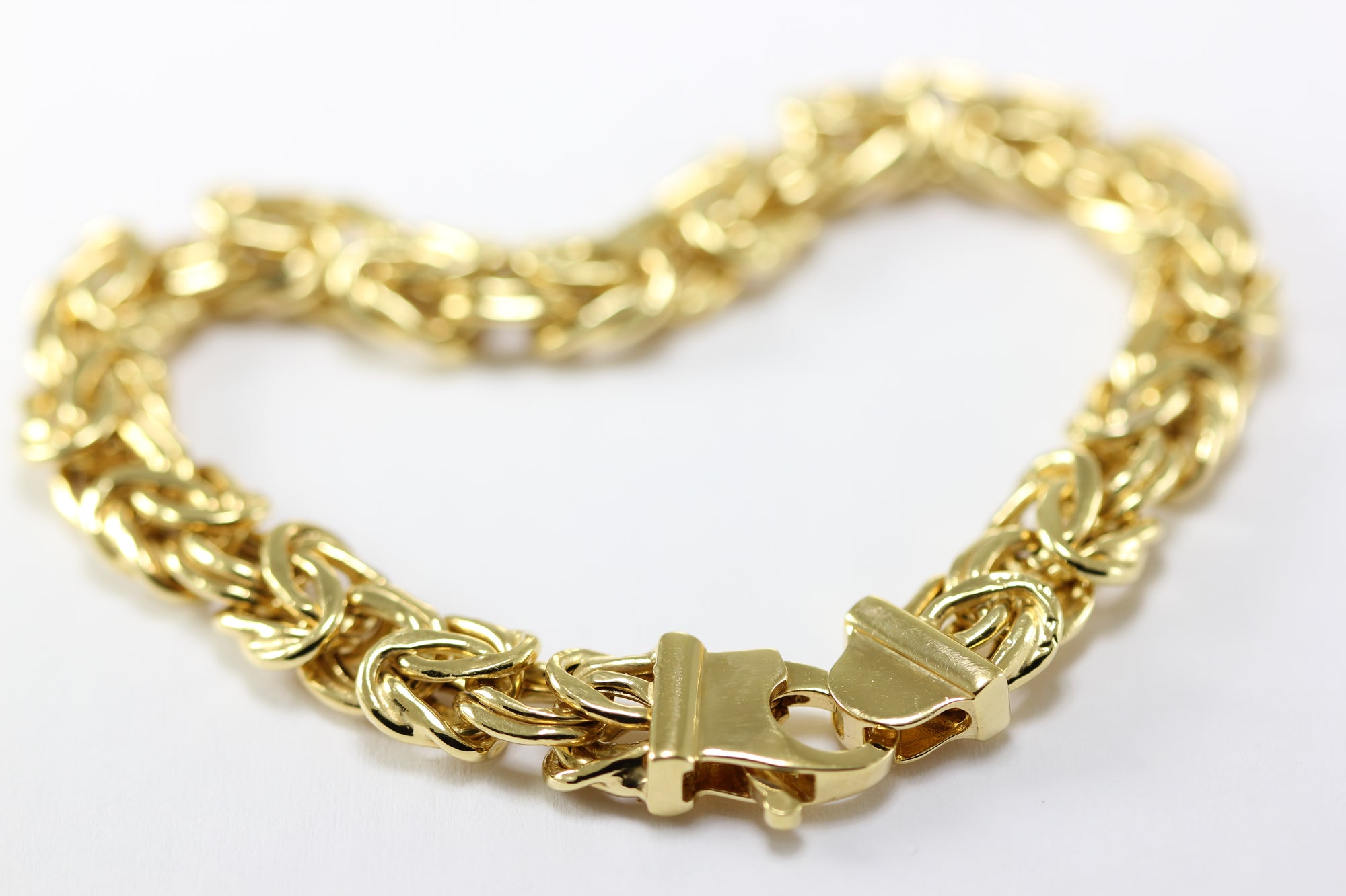 14K YELLOW GOLD BYZANTINE BRACELET