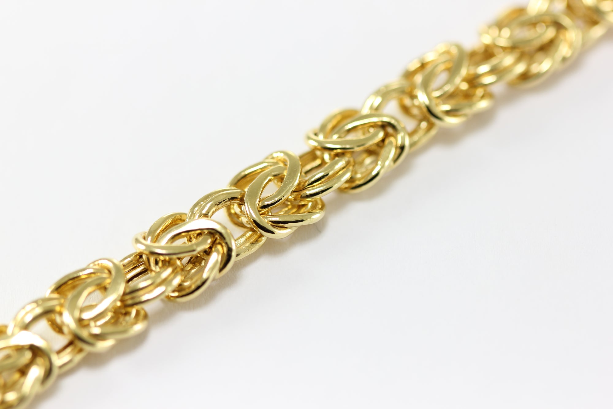 14K YELLOW GOLD BYZANTINE BRACELET