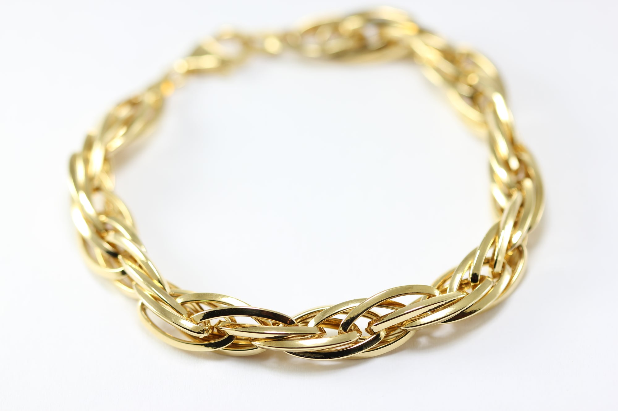 14K YELLOW GOLD ROPE BRACELET