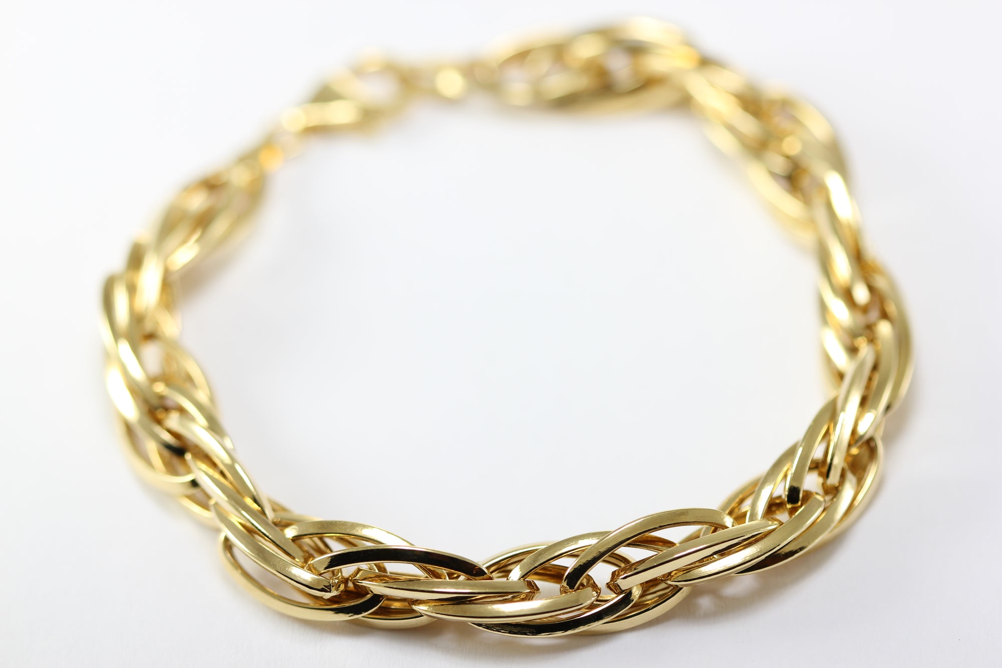 14K YELLOW GOLD ROPE BRACELET