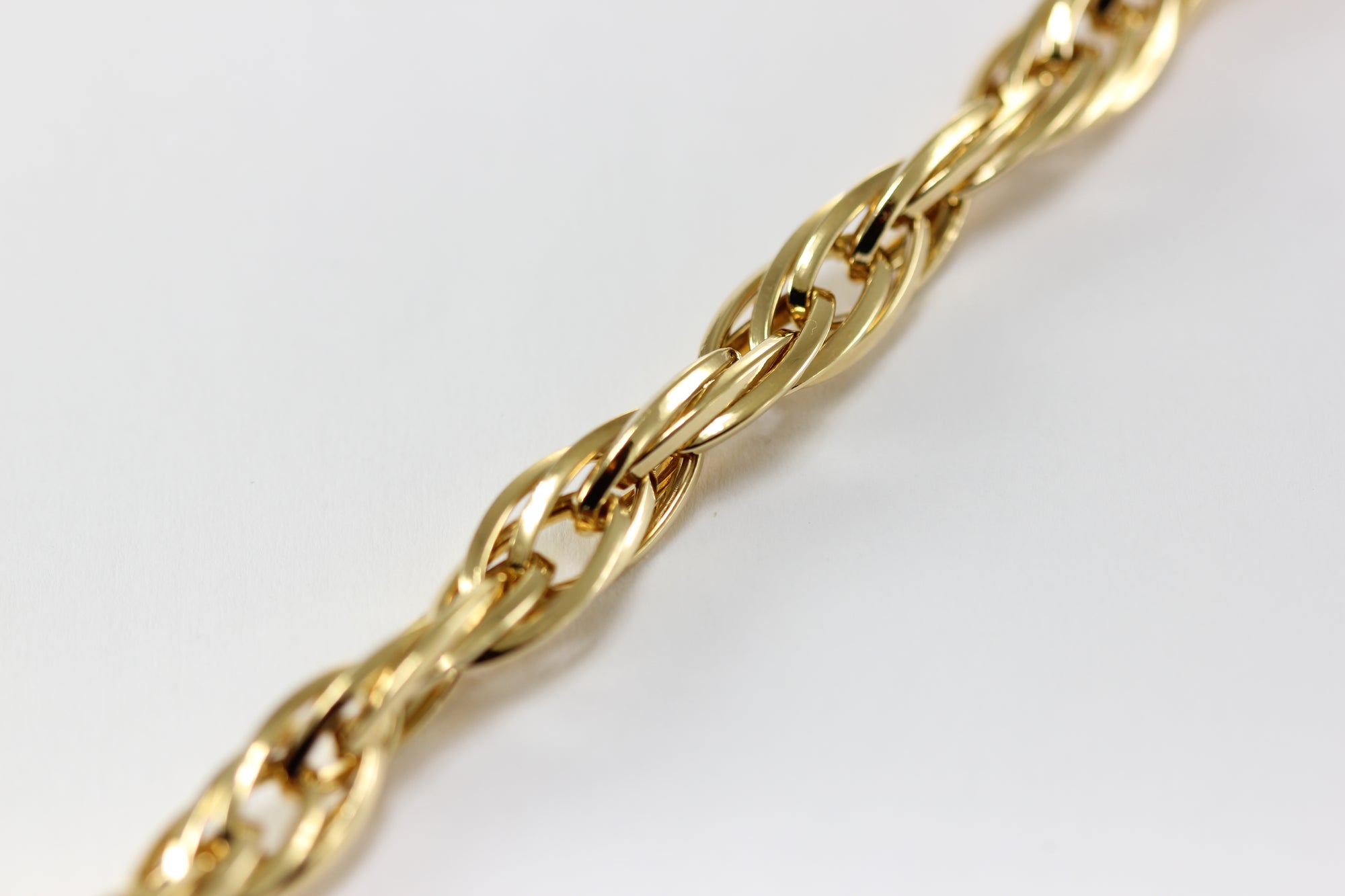 14K YELLOW GOLD ROPE BRACELET