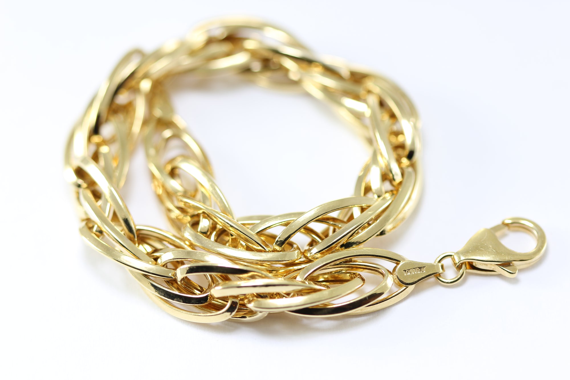 14K YELLOW GOLD ROPE BRACELET