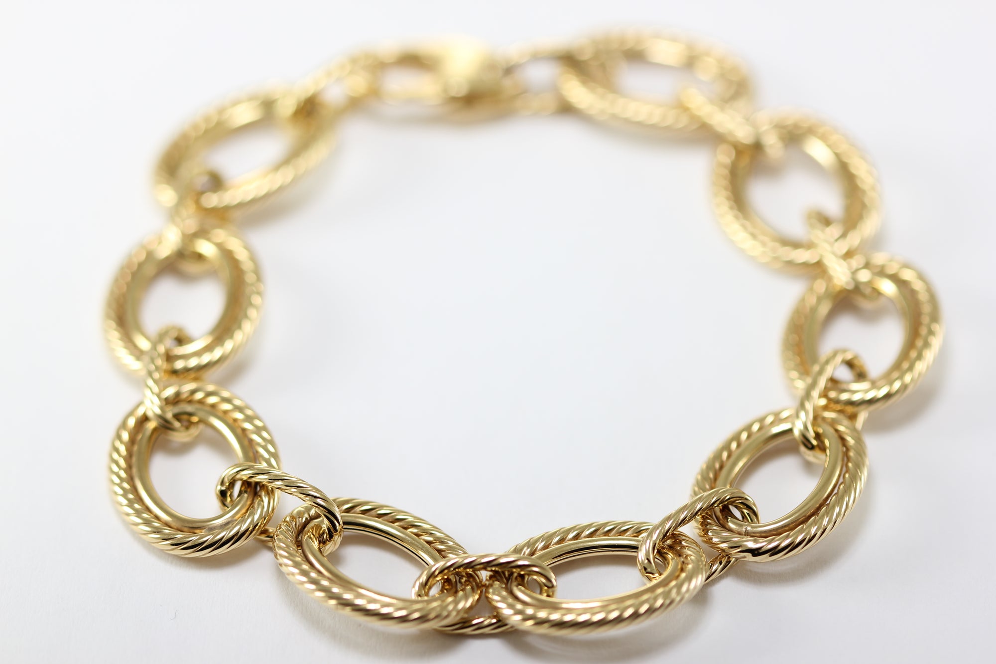 14K YELLOW GOLD LINK BRACELET