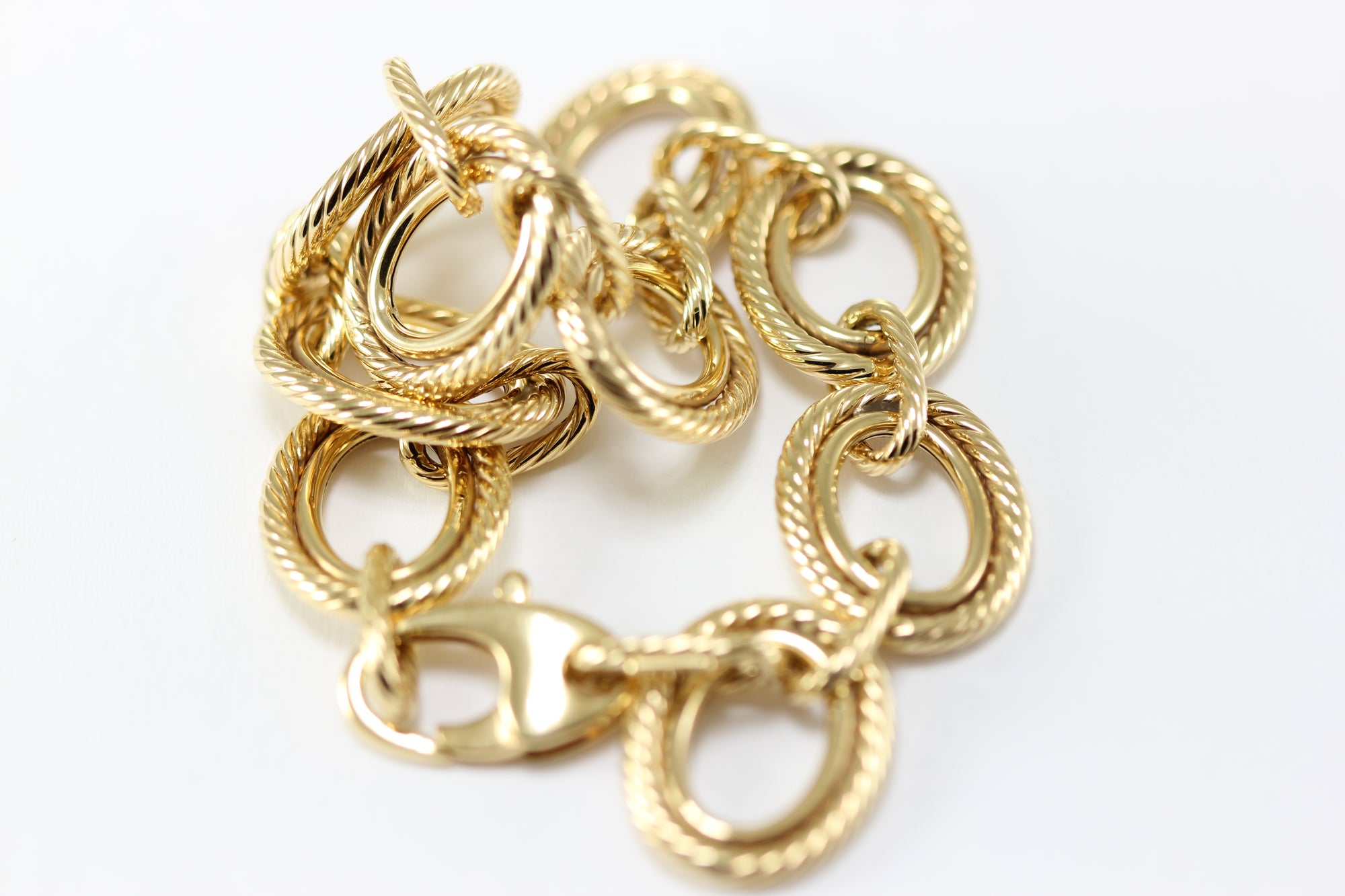 14K YELLOW GOLD LINK BRACELET