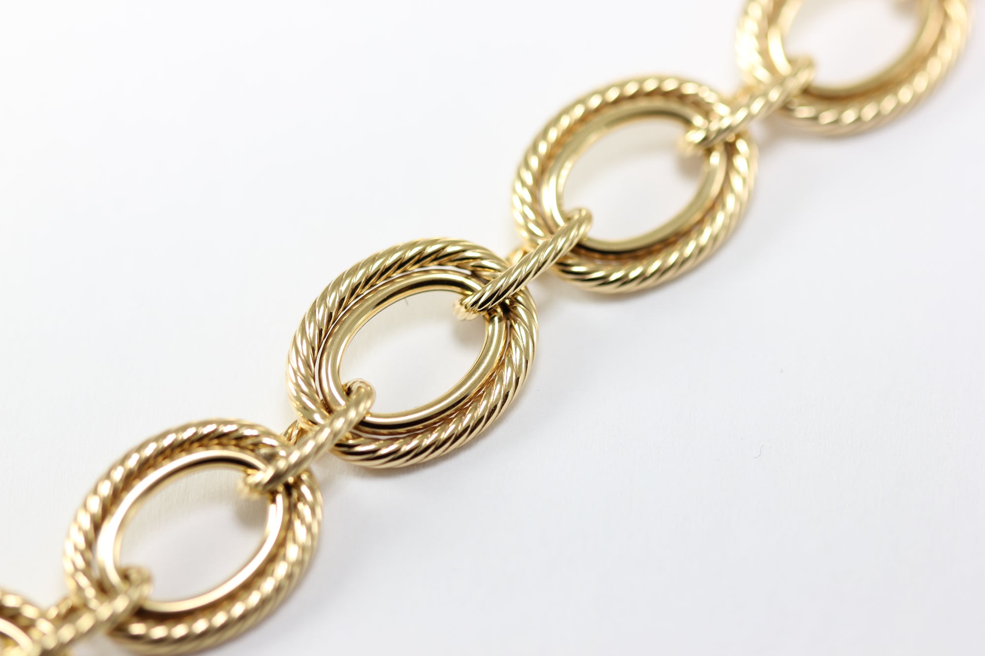 14K YELLOW GOLD LINK BRACELET