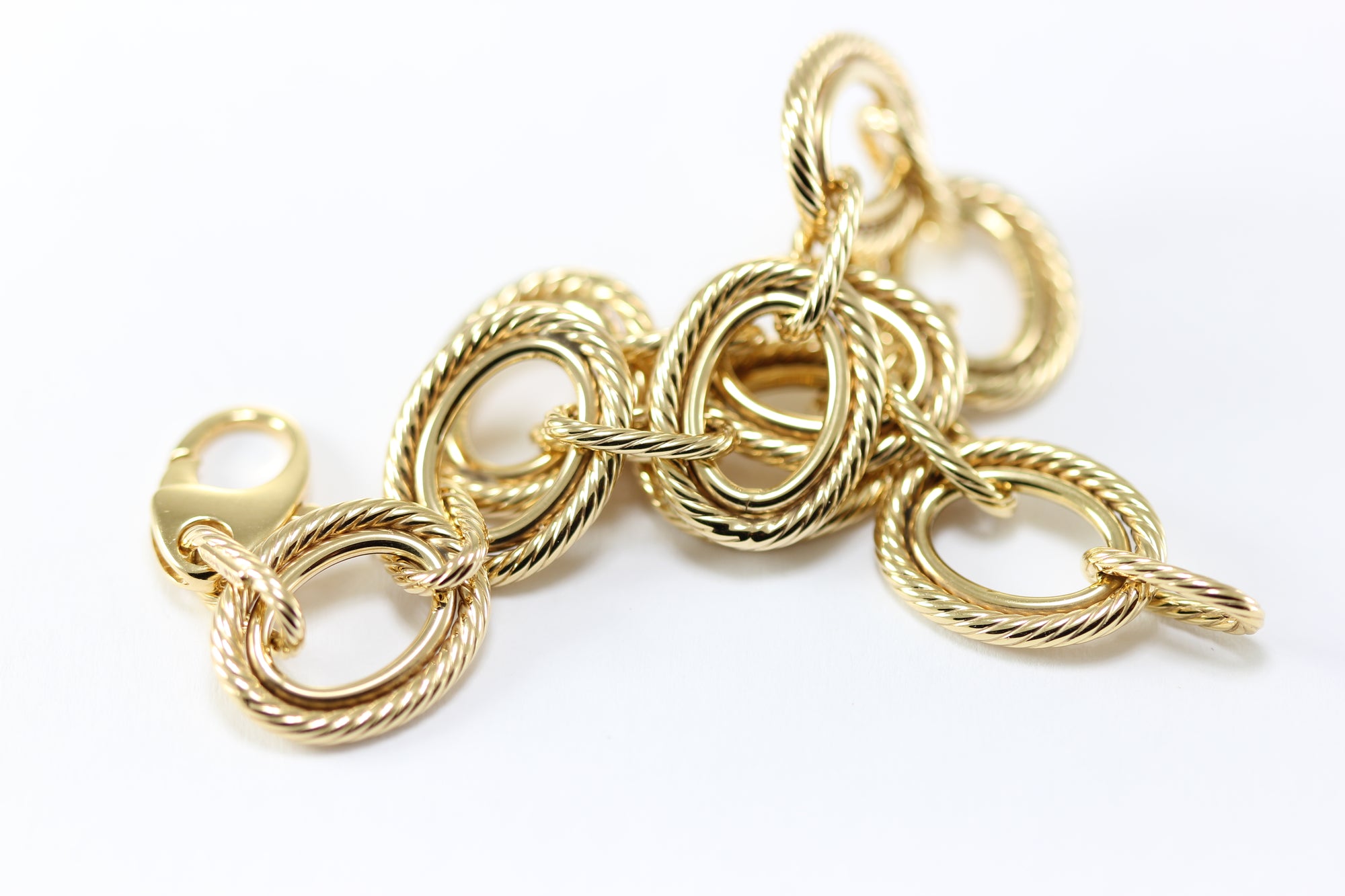 14K YELLOW GOLD LINK BRACELET