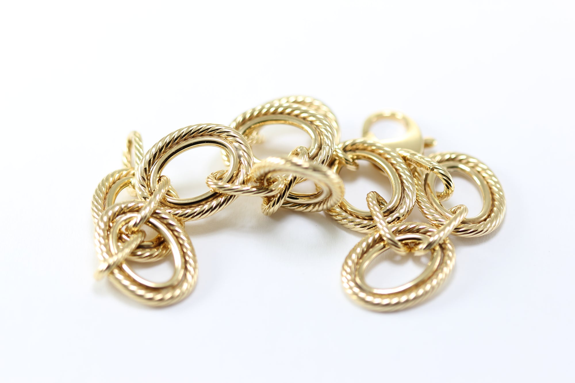 14K YELLOW GOLD LINK BRACELET