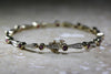 ANTIQUE DIAMOND & ROUND CUT RUBY TENNIS BRACELET 14K YELLOW GOLD LADIES