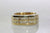 TWO ROW CHANNEL SET DIAMOND RING 14k YELLOW GOLD MENS BAND 1.10Ct